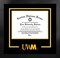 University of Wisconsin, Milwaukee 10w x 8h Spirit Diploma Manhattan Black Frame with Bonus Campus Images Lithograph (value savings $59)